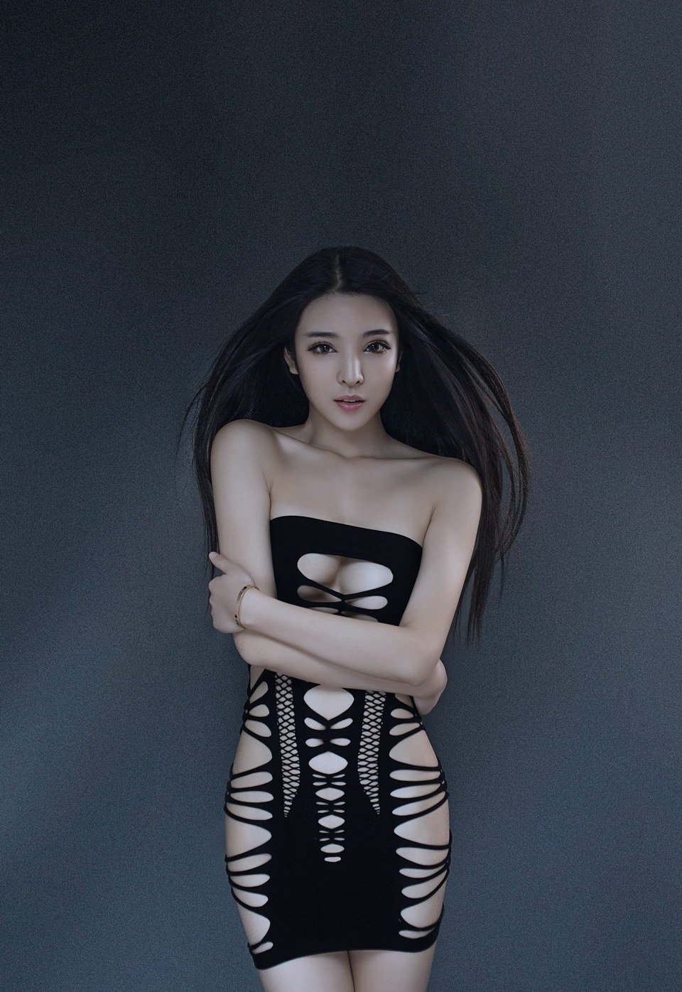 陈大榕长发骨感御姐气质 清新甜美女仆制服诱惑 俏皮学生妹情趣诱惑图片